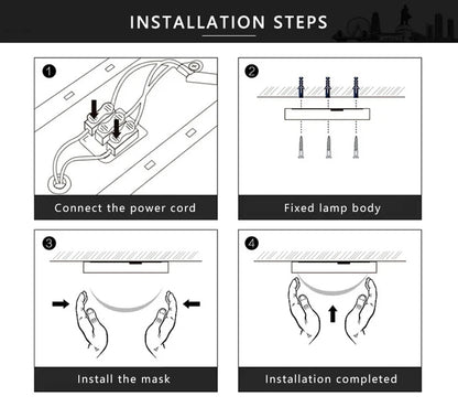 Japandi LED loftslampe nordisk træ moderne blød glød diffuser
