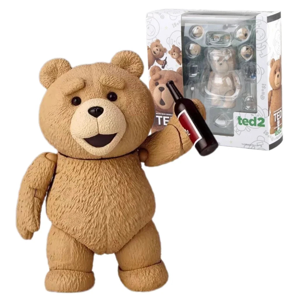 Limited Edition Ted 2 Teddy Bear Bjd Action Figur - Amazing Yamaguchi Revoltech No.006 Collectible Movie Model Toy for Fans