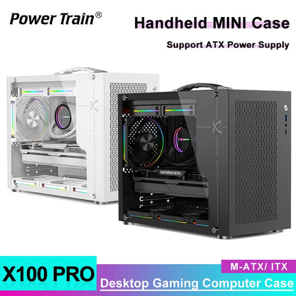 Boîtier PC Mini ITX Côté Transparent Refroidissement Liquide 240mm