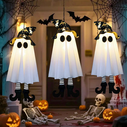 Halloween LED Witch Ghost Hanging Ornament Lamp Horror Set for Home Outdoor Yard Party Decoration 2026
