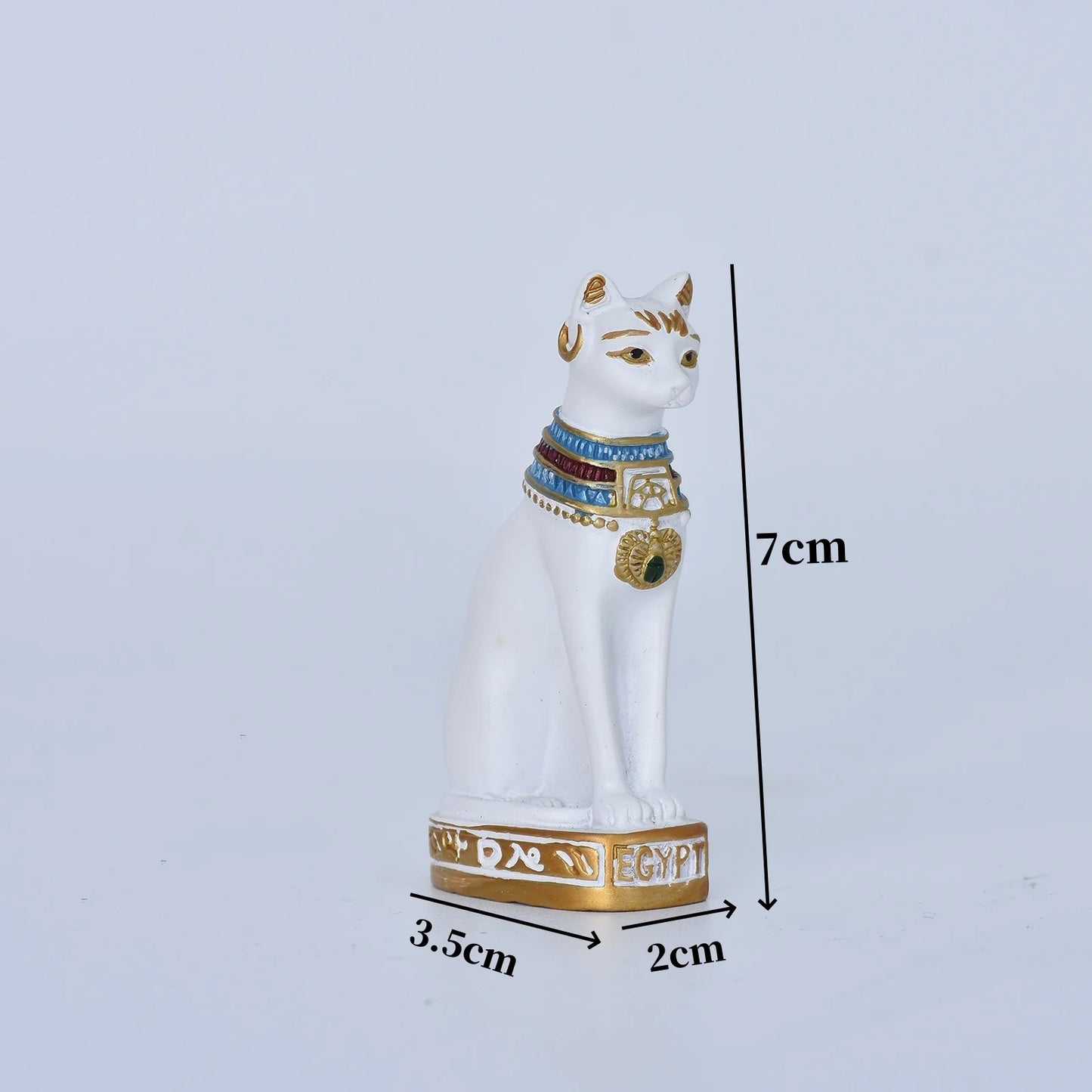 Statua mini gatto dea egizia in resina decorazione per casa e giardino idea regalo retrò