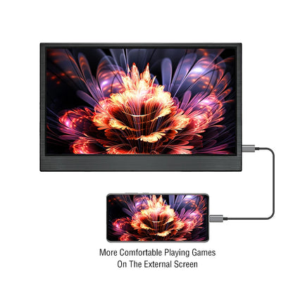 Bærbar 15,6 tommers berøringsskjerm 1080p HDR-spilling på farten