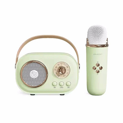 Karaoke Portable Bluetooth Speaker With Microphone Mini FM Radio Back To School 2025 Gift Idea