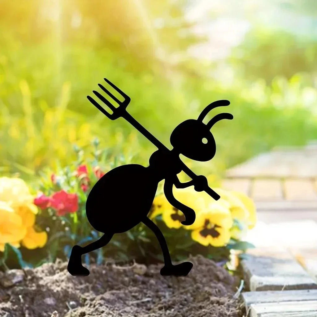 Decorazione da Giardino Formiche in Metallo Picchetti da Giardino Formiche Arte per Prato Cortile Virale su TikTok Regalo Estate 2026