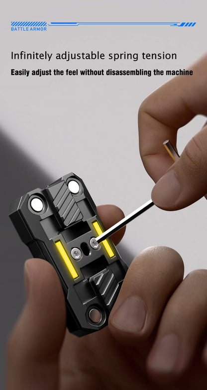 Leuchtendes Schieberegler Metall Fidget Spielzeug EDC Stressabbau