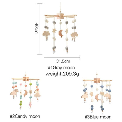 Hot Air Balloon Crib Mobile Newborn Sensory Toys Soothing