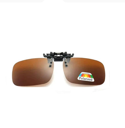 Polarized Clip On Sunglasses - UV 380 Driving Fishing Glasses Color Lenses
