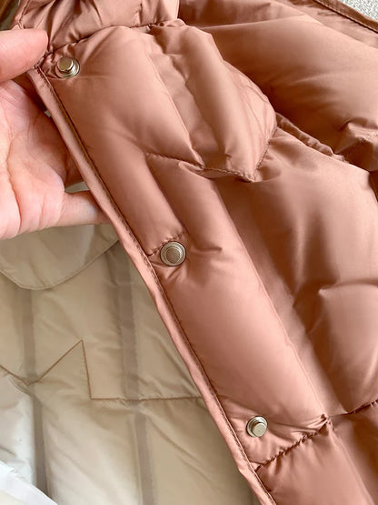 Lightweight Women Hooded Down Vest - Boxy, Down, Autumn