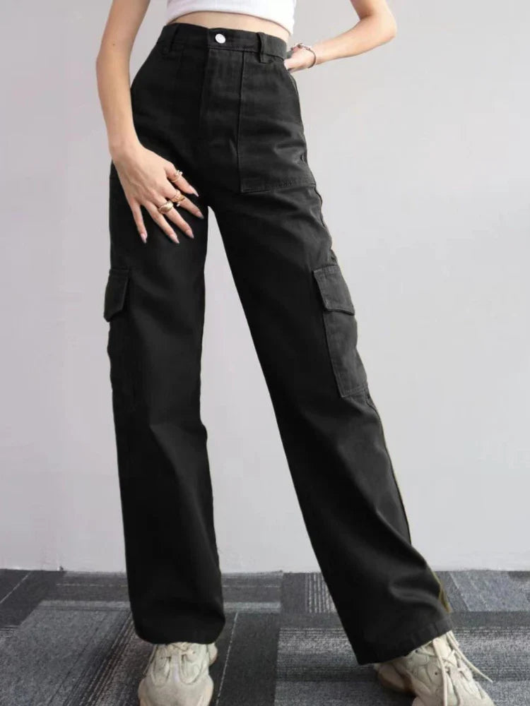 Variant image for Loose Fit Pants for Women, Comfortable Cotton Spandex Casual Trousers in Multiple Colors-7