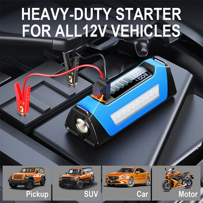 Auto Starthilfe Tragbare Powerbank 12V Mit Luftkompressor 6000A Spitzenwert Notstart 180 PSI Ablauf 2025