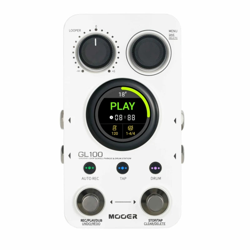 Guitar Pedals 1.3 Inch Touchscreen Drum Machine Auto Record Time Stretch Loop Effects Fall 2026 Gear