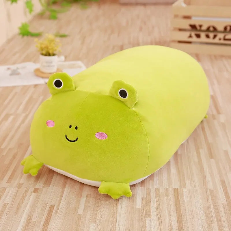 Cute Plush Animal Pillow - Soft 28cm (11 inch) Cat, Dog, Pig & Frog Stuffed Toys for Kids, Perfect Birthday Gift & Cuddly Home Decor