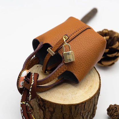 1+1 Gratis Mini Bolso de Mano Inspirado en Birkin - Charm de Bolso de Cesta