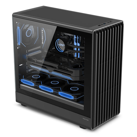 Boîtier PC avec côté en verre Support ATX M ATX ITX Radiateur 360mm