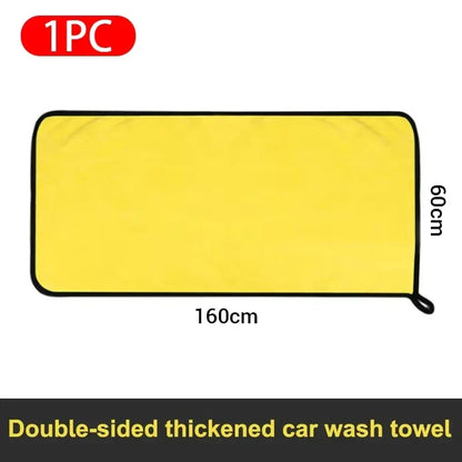 Car Microfiber Towels Double Layer Detailing Cloth Fall 2025 Soft Highly Absorbent Drying Towel