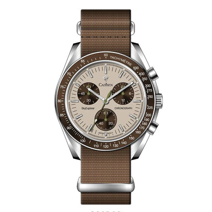 Quartz Chronograph Canvas Watch With Sapphire Crystal