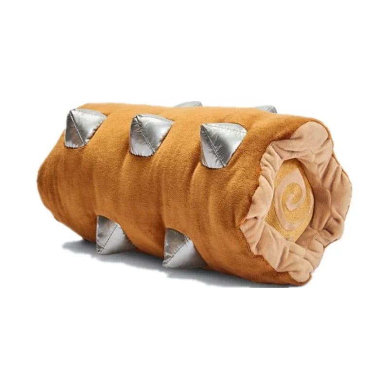 Ensemble de trois peluches dragon Jouet rouleau en rondin