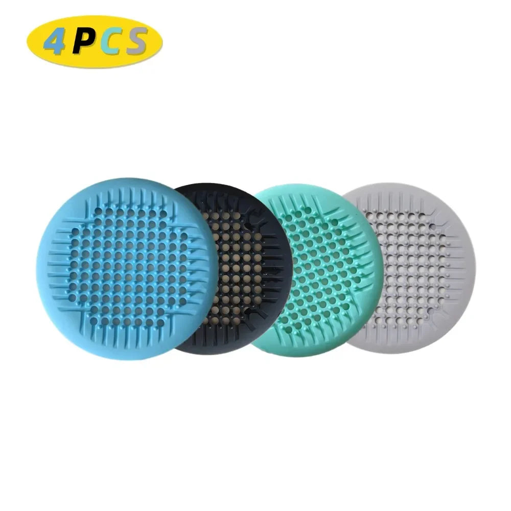 Shower Drain Hair Catcher Silicone Drain Cover - Suction Cup Bath Tub Strainer, Fall 2026 Home Refresh Gift Idea