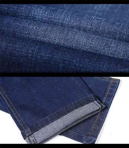 Oversized Relaxed Men's Jeans - High Waist, Stretch Denim