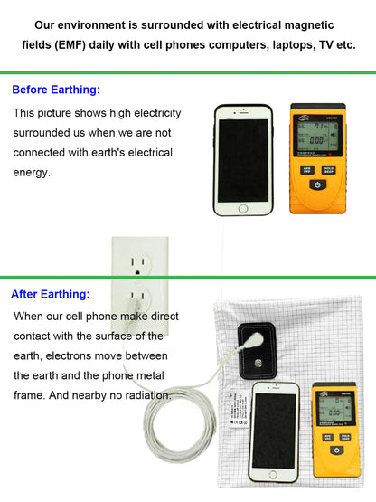 Earthing Fitted Sheet Ten Percent Silver Fiber Grounding