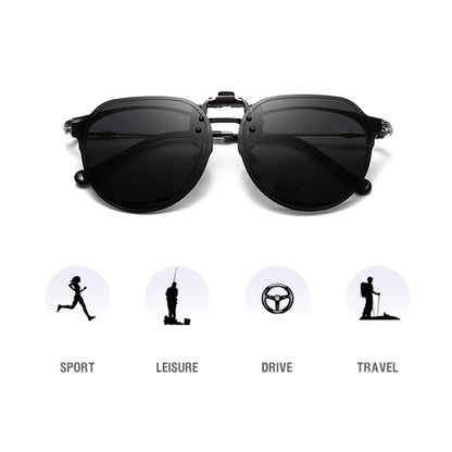 Clip-On Sunglasses Polarized UV400 Flip Up Clip Night Vision Clip Universal Goggles For Driving And Fishing Summer 2026