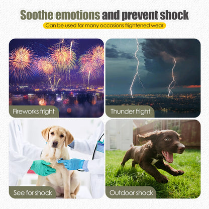 Dog Anxiety Vest Calming Coat TikTok Viral All Seasons Thunder and Fireworks Relief For Pets