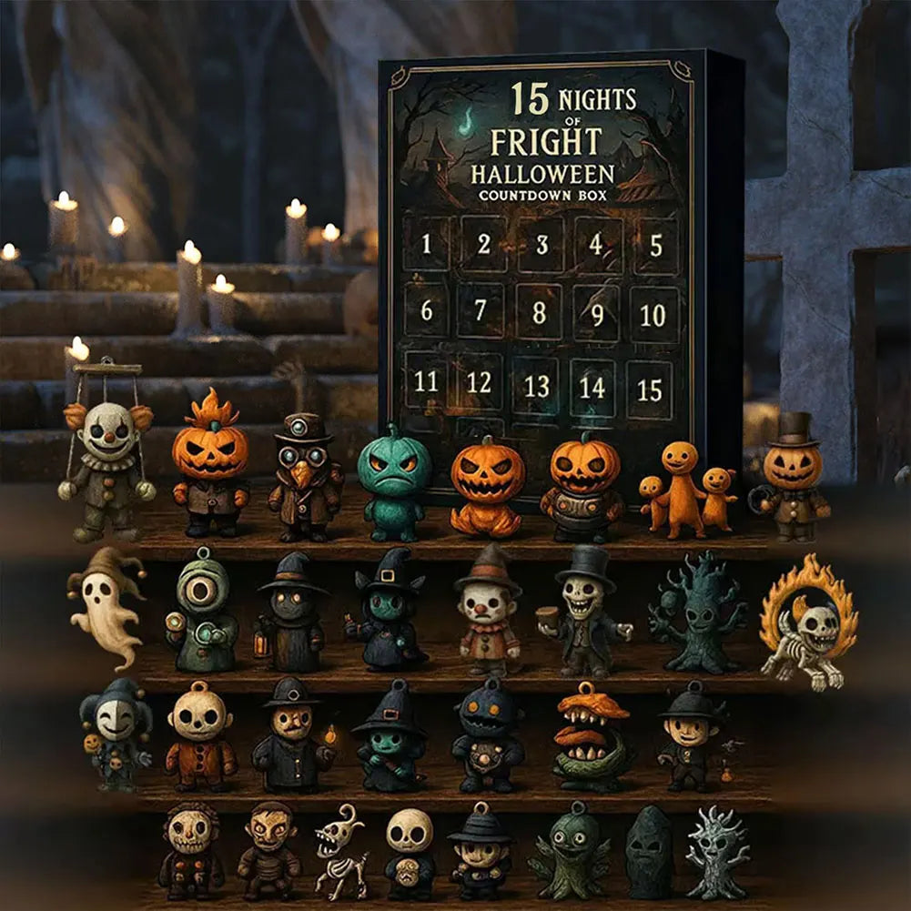Calendario de Adviento de Halloween Figuras Coleccionables 31 Días 2025