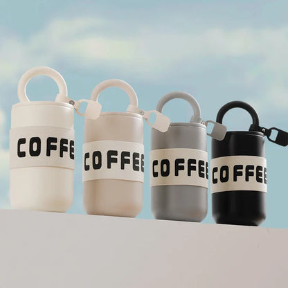 Koffiereisbeker 304 roestvrij staal 460ml geïsoleerde tumbler draagbaar met handvat modieus schattig herfst 2025