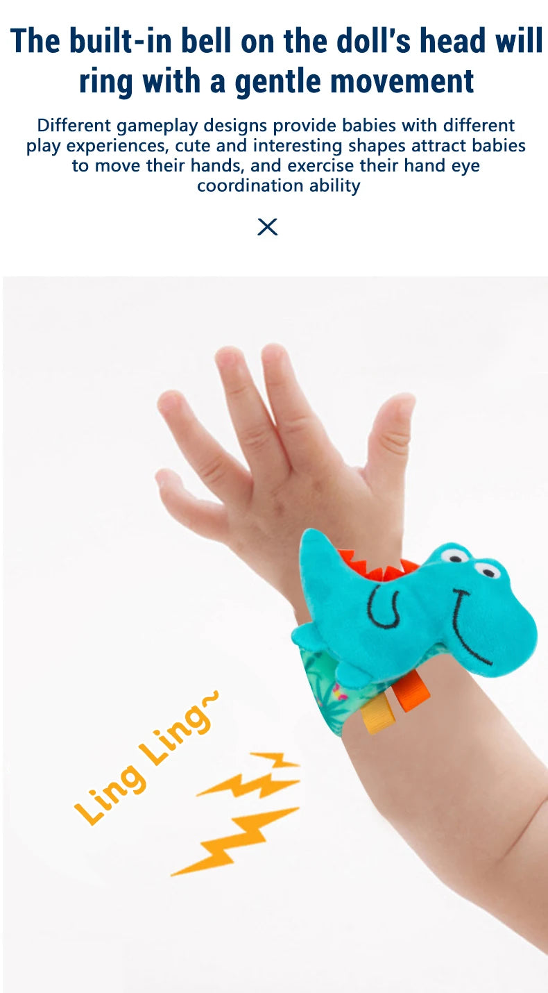 Baby Wrist Rattle Set Newborn Sensory Toys Soothing Gift