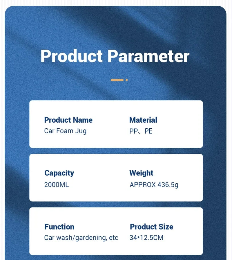 Car Wash Foam Sprayer Bottle Manual Air Pressure Gun