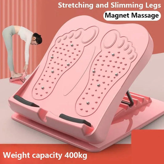 Adjustable Calf Stretching Board - Fitness Equipment for Yoga & Muscle Relief, Foldable Design