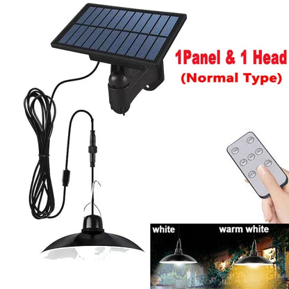 Solar Pendant Light With Remote Control, Outdoor Waterproof LED Lamps For Shed Barn Backyard Patio 2026