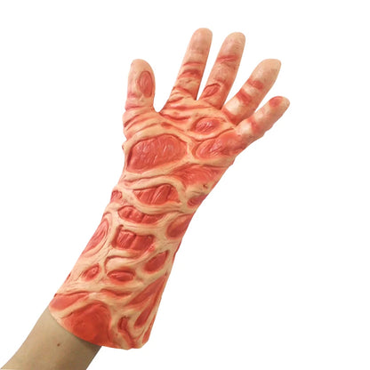 Freddy Krueger Latex Cosplay Headgear and Razor Gloves Set for Adults Halloween 2026
