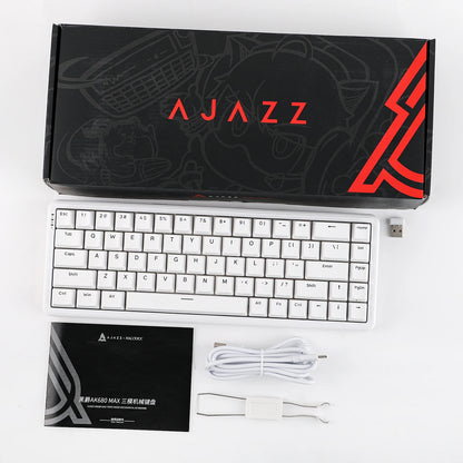 Teclado mecánico 68 teclas inalámbrico Bluetooth RGB efecto Hall