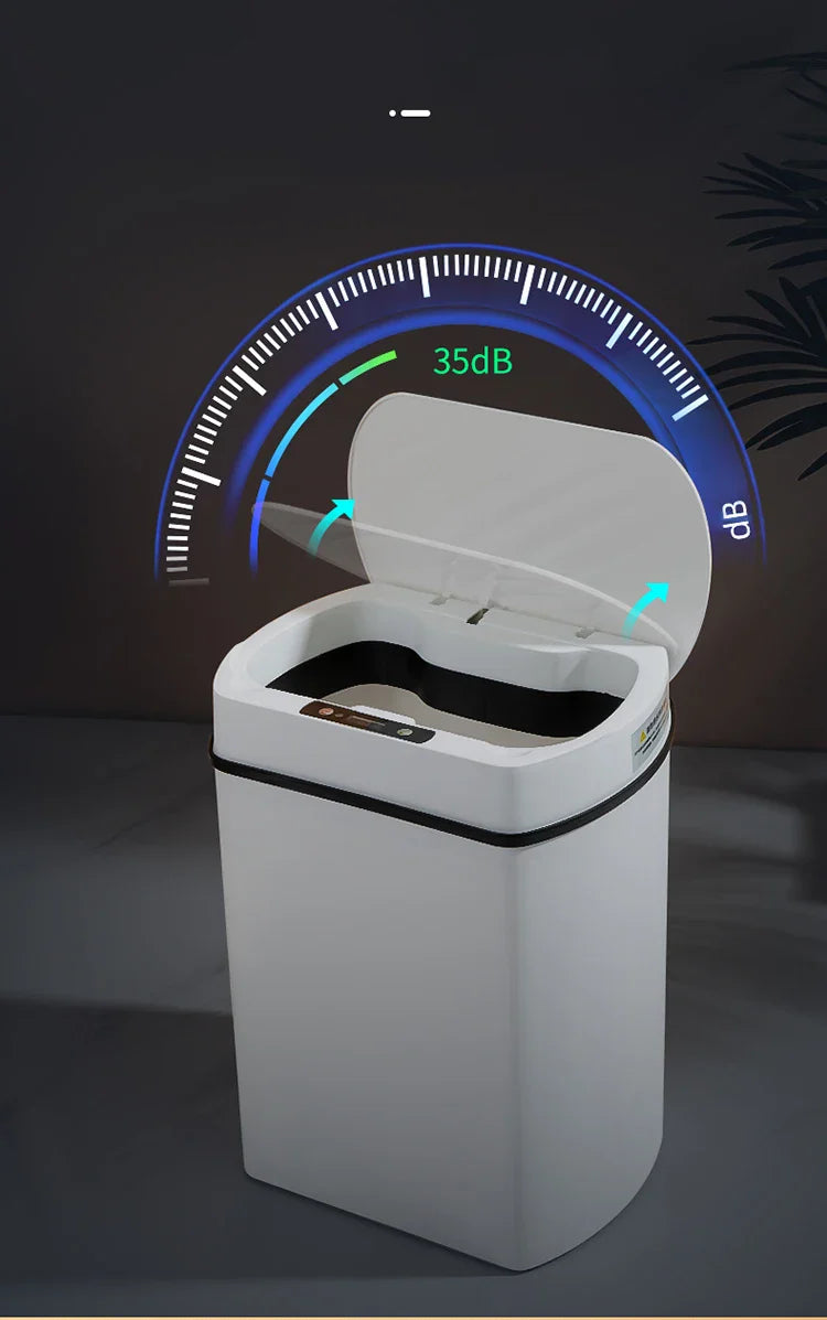 Smart Sensor Trash Can Rectangular Kitchen Bathroom