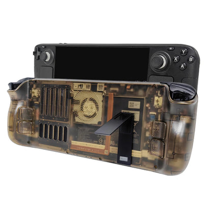 Cubierta trasera transparente para refrigeración de Steam Deck con soporte de soporte