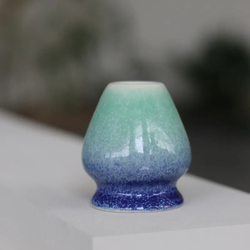 Keramisk Matcha Tesett med Bambusvisp Gaveeske Sett