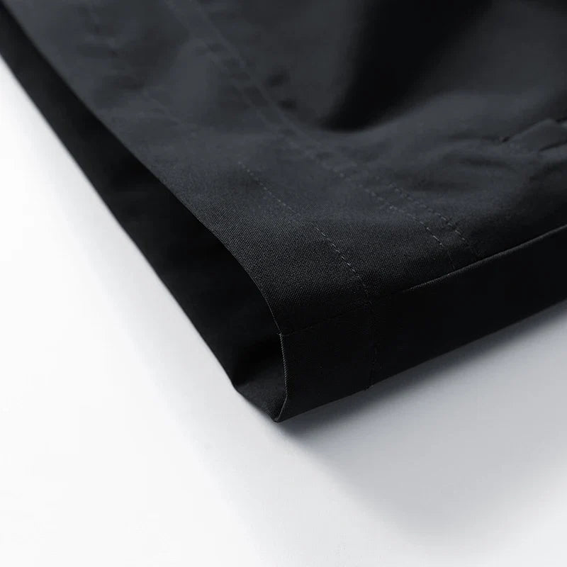 Waterproof Relaxed Men's Jacket - Hooded Polyester, Camping