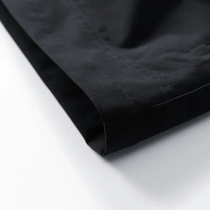 Waterproof Relaxed Men's Jacket - Hooded Polyester, Camping