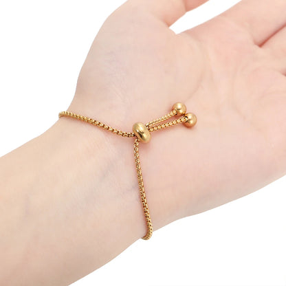 Extensores de Pulsera de Acero Inoxidable Deslizadores Ajustables 3 Piezas