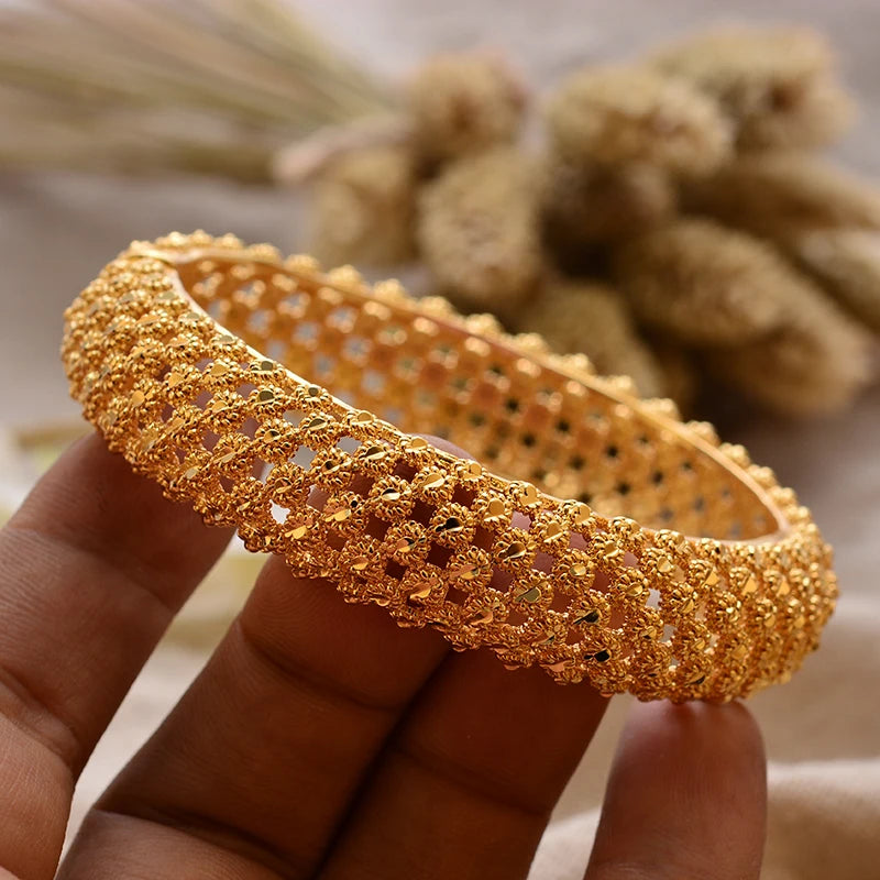 Forgyldte armbånd luksuriøst arabisk bryllupsarmbånd