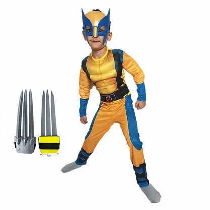 Deluxe superheldencosplaypak voor kinderen met masker, Halloween- en kerstkostuum, verkleedkostuum 2026