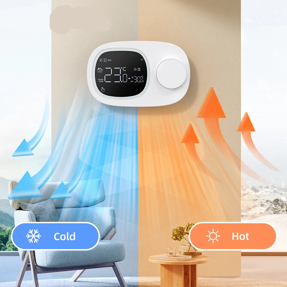 Slimme thermostaat WiFi ketelregelaar Alexa Google Home compatibel afstandsbediening temperatuur energiebesparing herfst 2025