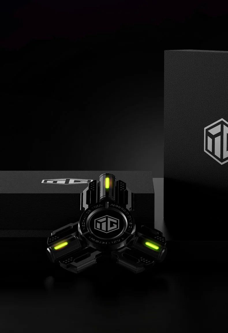 Glow Fidget Spinner Alloy EDC Long Spin Stress Relief