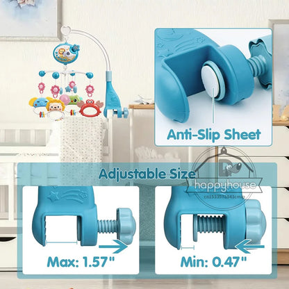 Muzikale Baby Mobiel Projectie Afstandsbediening Pasgeboren Sensorische Speelgoed