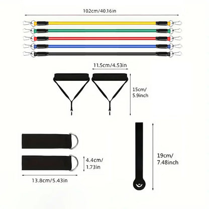 Lightweight Fitness Equipment - Portable Resistance Bands for Exercise, Bodybuilding & Weight Loss