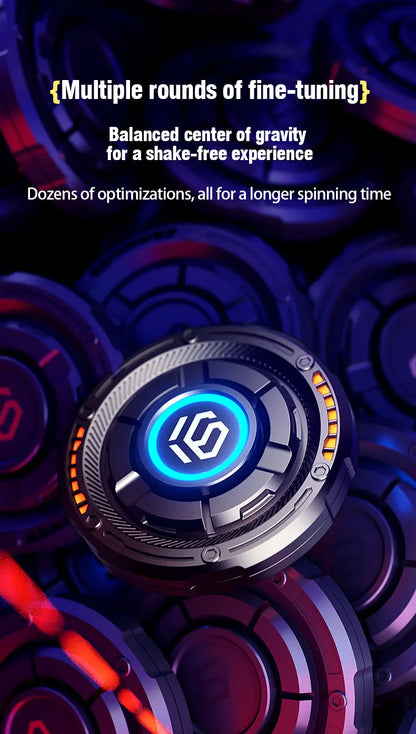 EDC Fidget Spinner Metal Luminous Push Card Coin Stress Toy