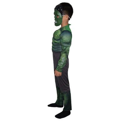 Hulk Bruce Banner-spierkostuumset voor Halloween, cosplaykostuum met handschoenen voor mannen, carnaval en feest 2026