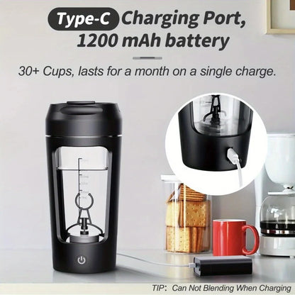 Protein Shaker Bottle 500ml USB-C Rechargeable Electric Mixer Cup Gym Outdoor Fall 2025 Fast Smooth Blends