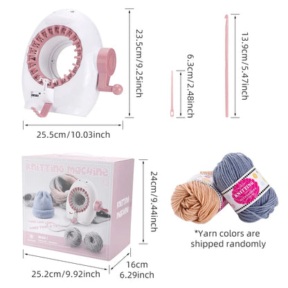 Knitting Machine 22-Needle Penguin Loom Kit Manual Circular Knitter Fall 2025 DIY Scarves Hats Socks